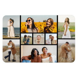 Erstellen Sie Ihre eigene 9 FotoCollage Magnet