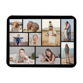 Erstellen Sie Ihre eigene 9 FotoCollage Magnet