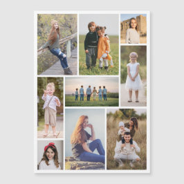 Erstellen Sie Ihre eigene 9 Fotocollage Magnetkart Magnetkarte