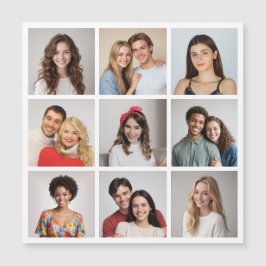 Erstellen Sie Ihre eigene 9 Fotocollage Magnetkart Magnetkarte