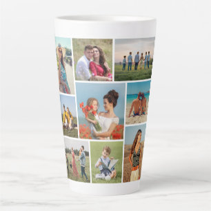 Erstellen Sie Ihre eigene 9 FotoCollage Milchtasse