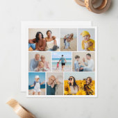 Erstellen Sie Ihre eigene 9 FotoCollage Mitteilungskarte (Vorderseite/Rückseite Beispiel)