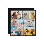 Erstellen Sie Ihre eigene 9 FotoCollage Mitteilungskarte (Vorderseite/Rückseite Beispiel)