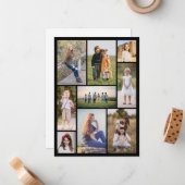 Erstellen Sie Ihre eigene 9 FotoCollage Mitteilungskarte (Vorderseite/Rückseite Beispiel)