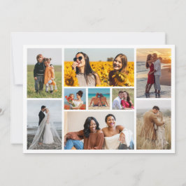 Erstellen Sie Ihre eigene 9 FotoCollage Mitteilungskarte