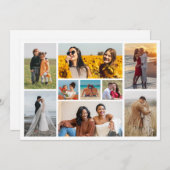 Erstellen Sie Ihre eigene 9 FotoCollage Mitteilungskarte (Vorne/Hinten)