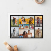 Erstellen Sie Ihre eigene 9 FotoCollage Mitteilungskarte (Vorderseite/Rückseite Beispiel)