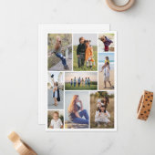 Erstellen Sie Ihre eigene 9 FotoCollage Mitteilungskarte (Vorderseite/Rückseite Beispiel)