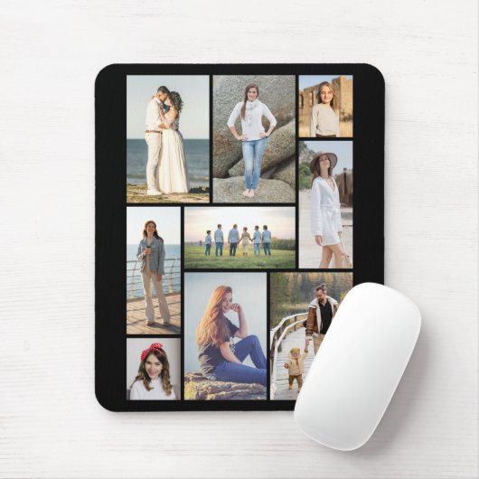 Erstellen Sie Ihre eigene 9 FotoCollage Mousepad (Mit Mouse)