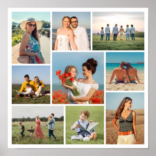 Erstellen Sie Ihre eigene 9 FotoCollage Poster (Vorne)