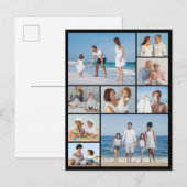 Erstellen Sie Ihre eigene 9 FotoCollage Postkarte (Vorne/Hinten)