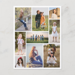 Erstellen Sie Ihre eigene 9 FotoCollage Postkarte
