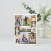 Erstellen Sie Ihre eigene 9 FotoCollage Postkarte (Stehend Vorderseite)