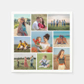 Erstellen Sie Ihre eigene 9 FotoCollage Serviette (Vorderseite)