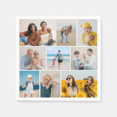 Erstellen Sie Ihre eigene 9 FotoCollage Serviette (Vorderseite)