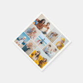 Erstellen Sie Ihre eigene 9 FotoCollage Serviette (Ecke)