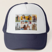 Erstellen Sie Ihre eigene 9 FotoCollage Truckerkappe (Vorderseite)