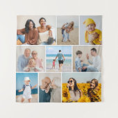 Erstellen Sie Ihre eigene 9 FotoCollage Wandteppich (Vorderseite)