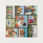 Erstellen Sie Ihre eigene 9 FotoCollage Wandteppich (Vorderseite (Horizontal))