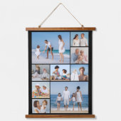 Erstellen Sie Ihre eigene 9 FotoCollage Wandteppich Mit Holzrahmen (Vorderseite)