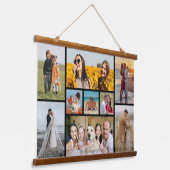 Erstellen Sie Ihre eigene 9 FotoCollage Wandteppich Mit Holzrahmen (Gewinkelt)