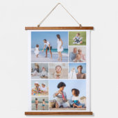 Erstellen Sie Ihre eigene 9 FotoCollage Wandteppich Mit Holzrahmen (Vorderseite)