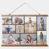 Erstellen Sie Ihre eigene 9 FotoCollage Wandteppich Mit Holzrahmen (Vorne)