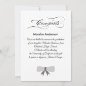 Erstellen Sie Ihre eigene Abschluss Foto Announcca Ankündigung (Rückseite)