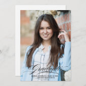 Erstellen Sie Ihre eigene Abschluss Foto Announcca Ankündigung (Vorne/Hinten)