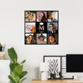 Erstellen Sie Ihre eigene Abschluss-Monogramm-Foto Poster (Heimbüro)