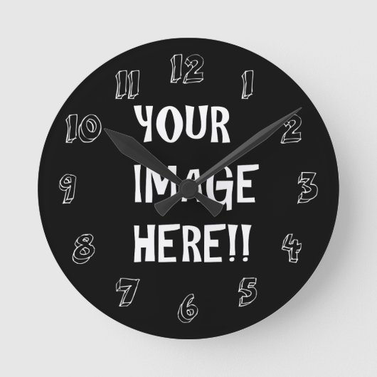 Erstellen Sie Ihre eigene Acryl-Runde (Medium)-Uhr Runde Wanduhr (Vorderseite)