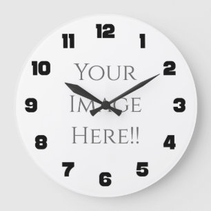 Erstellen Sie Ihre eigene AcryliPrint®HD-Großuhr Große Wanduhr