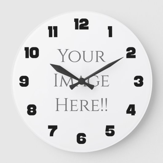 Erstellen Sie Ihre eigene AcryliPrint®HD-Großuhr Große Wanduhr (Vorderseite)