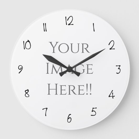 Erstellen Sie Ihre eigene AcryliPrint®HD-Großuhr Große Wanduhr (Vorderseite)