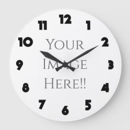 Erstellen Sie Ihre eigene AcryliPrint®HD-Großuhr Große Wanduhr