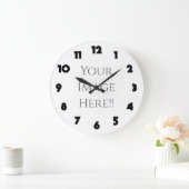 Erstellen Sie Ihre eigene AcryliPrint®HD-Großuhr Große Wanduhr (Zuhause)