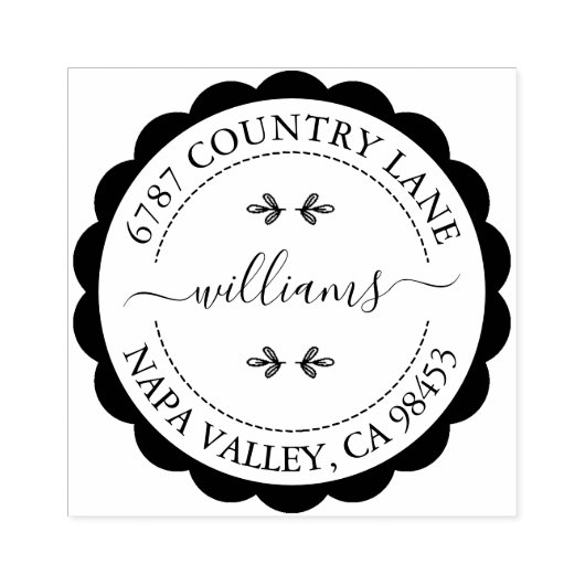 Erstellen Sie Ihre eigene Adresse Gummistempel (Prägung)