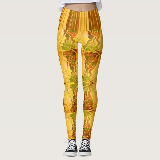 Erstellen Sie Ihre eigene afrikanische Kleidungsmu Leggings (Vorderseite)