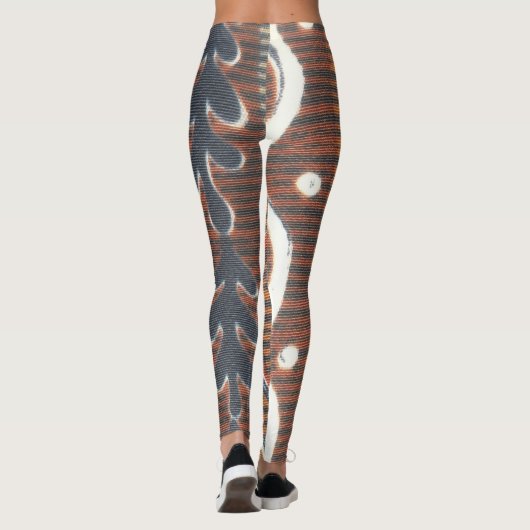Erstellen Sie Ihre eigene, afrikanische Vintage Fa Leggings (Rückseite)