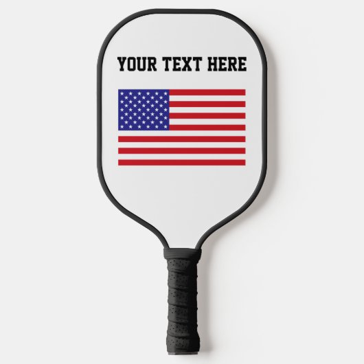 Erstellen Sie Ihre eigene amerikanische Flagge Pickleball Schläger (Vorderseite)