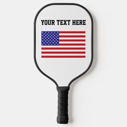 Erstellen Sie Ihre eigene amerikanische Flagge Pickleball Schläger (Rückseite)