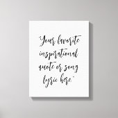 Erstellen Sie Ihre eigene Angebotskalligrafie Leinwanddruck (Vorderseite)