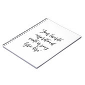 Erstellen Sie Ihre eigene Angebotskalligrafie Notizblock (Linke Seite)