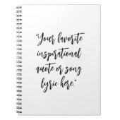 Erstellen Sie Ihre eigene Angebotskalligrafie Notizblock (Vorderseite)