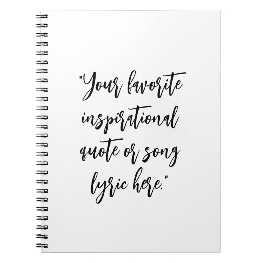 Erstellen Sie Ihre eigene Angebotskalligrafie Notizblock (Vorderseite)