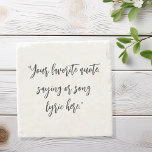 Erstellen Sie Ihre eigene Angebotskalligrafie Steinuntersetzer<br><div class="desc">Erstellen Sie Ihren eigenen,  individuellen Untersetzer. Features minimalistische Kalligraphie Typografie.</div>