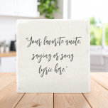 Erstellen Sie Ihre eigene Angebotskalligrafie Steinuntersetzer<br><div class="desc">Erstellen Sie Ihren eigenen,  individuellen Untersetzer. Features minimalistische Kalligraphie Typografie.</div>