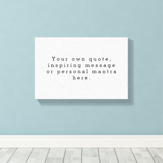 Erstellen Sie Ihre eigene Angebotsübersicht Leinwanddruck (Insitu (Holzboden))