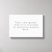 Erstellen Sie Ihre eigene Angebotsübersicht Leinwanddruck (Vorderseite)