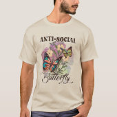 Erstellen Sie Ihre eigene antisoziale Schmetterlin T-Shirt (Vorderseite)